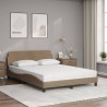 Lit avec matelas cappuccino 120x200 cm similicuir 