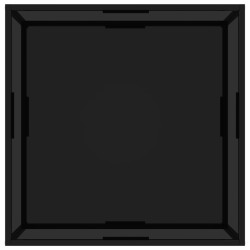 Table basse Noir 80x80x35 cm Verre trempé 