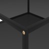 Table basse Noir 80x80x35 cm Verre trempé 