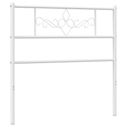 Tête de lit métal blanc 100 cm 