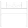 Tête de lit métal blanc 100 cm 