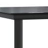 Ensemble à manger de jardin 7 pcs noir textilène et acier 