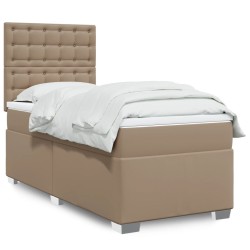 Sommier à lattes de lit avec matelas Cappuccino 80x200 cm 