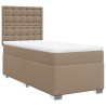 Sommier à lattes de lit avec matelas Cappuccino 80x200 cm 