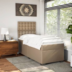 Sommier à lattes de lit avec matelas Cappuccino 80x200 cm 
