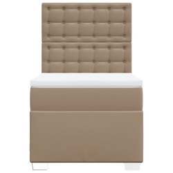 Sommier à lattes de lit avec matelas Cappuccino 80x200 cm 
