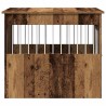 Meuble de cage chiens vieux bois 55x80x68 cm bois d'ingénierie 