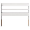 Tête de lit avec étagères blanc 90 cm bois massif de pin 