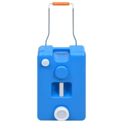 Réservoir d'eau sur roues pour camping 25 L Bleu 