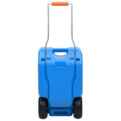 Réservoir d'eau sur roues pour camping 25 L Bleu 
