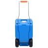 Réservoir d'eau sur roues pour camping 25 L Bleu 