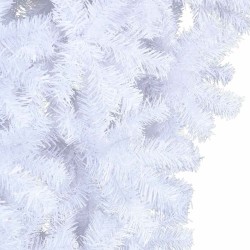 Sapin de Noël artificiel renversé avec support Blanc 150 cm 