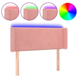 Tête de lit à LED Rose 93x16x78/88 cm Velours 