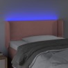 Tête de lit à LED Rose 93x16x78/88 cm Velours 
