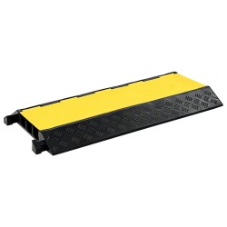 Rampe de protection de câble 3 canaux caoutchouc 93 cm 