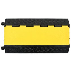 Rampe de protection de câble 3 canaux caoutchouc 93 cm 