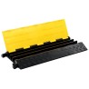 Rampe de protection de câble 3 canaux caoutchouc 93 cm 