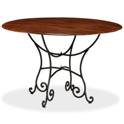 Table de salle à manger Bois acacia avec finition miel 120x76cm 