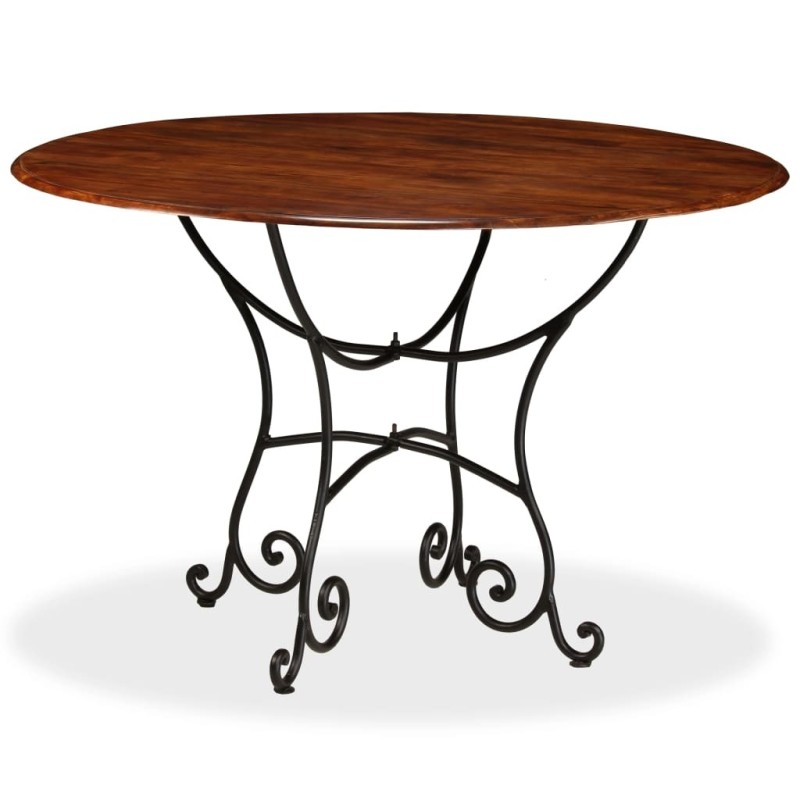 Table de salle à manger Bois acacia avec finition miel 120x76cm 