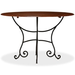 Table de salle à manger Bois acacia avec finition miel 120x76cm 