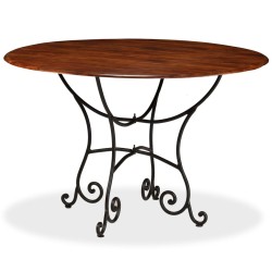 Table de salle à manger Bois acacia avec finition miel 120x76cm 