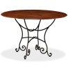 Table de salle à manger Bois acacia avec finition miel 120x76cm 