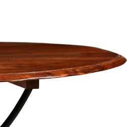 Table de salle à manger Bois acacia avec finition miel 120x76cm 