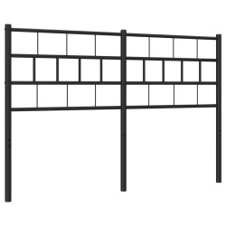 Tête de lit métal noir 120 cm 
