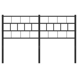 Tête de lit métal noir 120 cm 