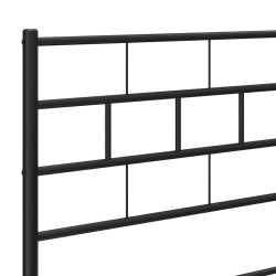 Tête de lit métal noir 120 cm 