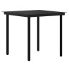 Ensemble à manger de jardin et coussins 3 pcs Gris et noir 