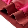 Sweat-shirt enfants bloc de couleurs rose et henné 140 