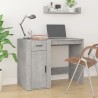 Bureau Gris béton 100x49x75 cm Bois d'ingénierie 