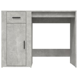 Bureau Gris béton 100x49x75 cm Bois d'ingénierie 