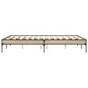 Cadre de lit sans matelas chêne sonoma 135x190 cm 