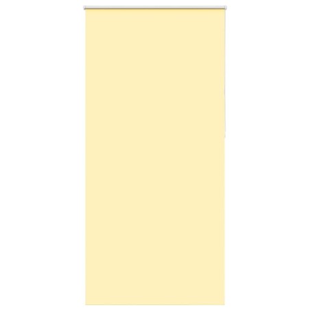 Store enrouleur occultant jaune largeur du tissu 110,7 cm 