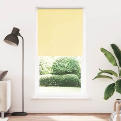 Store enrouleur occultant jaune largeur du tissu 110,7 cm 