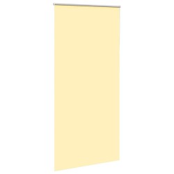 Store enrouleur occultant jaune largeur du tissu 110,7 cm 