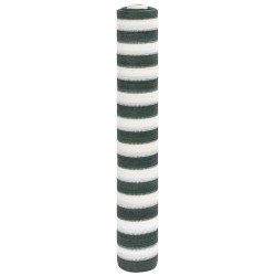 Filet brise-vue vert et blanc 1x10 m PEHD 195 g/m² 