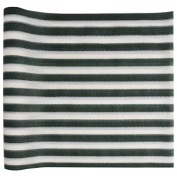 Filet brise-vue vert et blanc 1x10 m PEHD 195 g/m² 