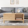 Table basse chêne sonoma 80x80x36,5 cm bois d'ingénierie 