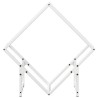 Portant de bois chauffage blanc 60x25x60 cm 