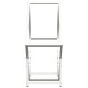 Portant de bois chauffage blanc 60x25x60 cm 