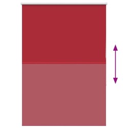 Store enrouleur occultant rouge largeur du tissu 100,7 cm 