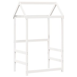 Ensemble de lit de jour et de banc avec toit sans matelas blanc 