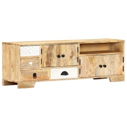 Meuble TV 120x30x40 cm Bois massif de manguier 