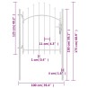 Portail de jardin Acier 1 x 1,75 m Blanc 