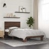 Cadre de lit sans matelas chêne marron 100x200 cm 