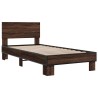Cadre de lit sans matelas chêne marron 100x200 cm 