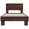 Cadre de lit sans matelas chêne marron 100x200 cm 